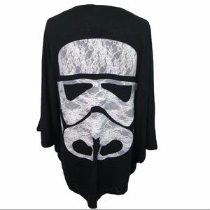 Star Wars stormtrooper Cocoon Cardigan NWT